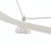 Affinity Sterling Silver Diamond Easy Yoga Pose Necklace